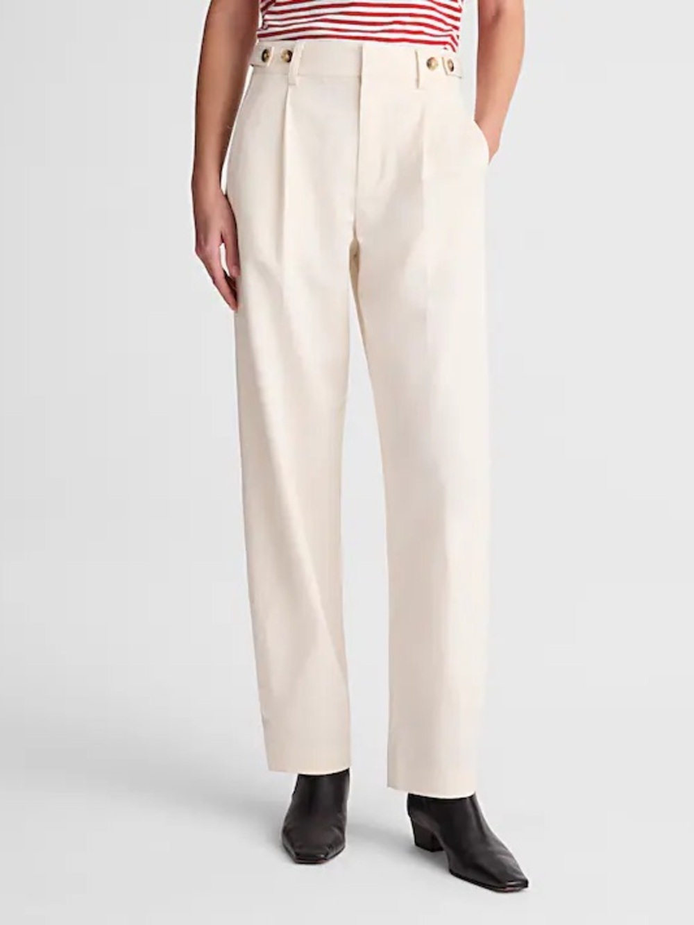 Madewell The Barrel-Leg Pant in Drapey Twill size 10